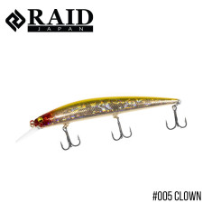 Wobbler Raid Level Minnow Plus 125mm 14.0g #005 Clown