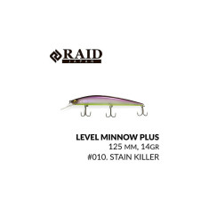 Wobbler Raid Level Minnow Plus 125mm 14.0g #010 Stain Killer