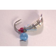 Tungsten jig Winter Star banana notched hanger 4.0mm / 1.2g hook No. 12: silver / blue