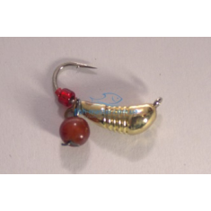 Tungsten jig Winter Star banana notched hanger 4.0mm / 1.2g hook No. 12: gold / red