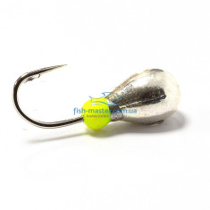 Tungsten jig Winter Star drop hole cambric 3.0mm / 0.39g hook No. 18: silver