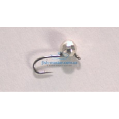 Tungsten jig Winter Star shot edge eyelet 3.0mm / 0.24gr. hook number 18: silver