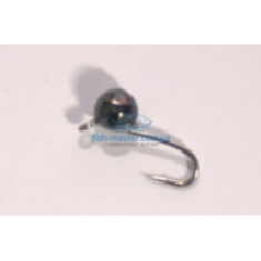 Tungsten jig Winter Star shot edge eyelet 2.5mm / 0.14gr. hook number 20: black