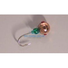 Tungsten jig Winter Star shot edge hole cambric 3.0mm / 0.22gr. hook number 18: copper