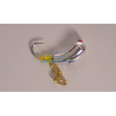 Tungsten jig Winter Star Uralka chain 3.0mm / 0.57g hook No. 16: silver / yellow