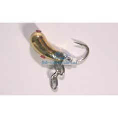 Tungsten jig Winter Star Uralka chain 3.0mm / 0.57g hook number 16: gold / silver