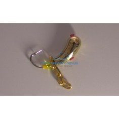 Tungsten jig Winter Star Uralka chain 3.0mm / 0.57g hook number 16: gold / yellow