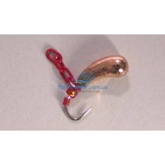 Tungsten jig Winter Star Uralka chain 3.0mm / 0.57g hook No. 16: copper / red