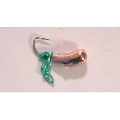 Tungsten jig Winter Star Uralka chain 3.0mm / 0.57g hook No. 16: copper / green