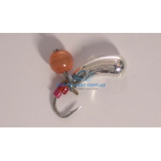 Tungsten jig Winter Star Uralka hanger 3.0mm / 0.57g hook No. 16: silver / red