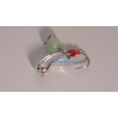 Tungsten jig Winter Star Uralka hanger 3.0mm / 0.57g hook No. 16: silver / green