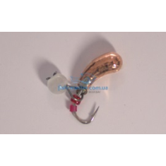Tungsten jig Winter Star Uralka hanger 3.0mm / 0.57g hook No. 16: copper / white