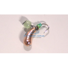 Tungsten jig Winter Star Uralka hanger 3.0mm / 0.57g hook No. 16: copper / green