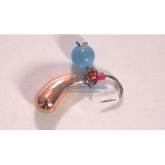 Tungsten jig Winter Star Uralka hanger 3.0mm / 0.57g hook No. 16: copper / blue