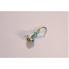 Tungsten jig Winter Star drop hole cambric 2.5mm / 0.22g hook No. 20: gold