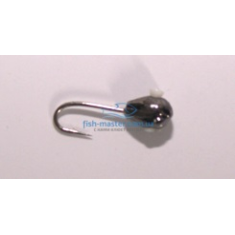 Tungsten jig Winter Star drop hole cambric 2.5mm / 0.22g hook No. 20: black