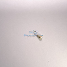 Tungsten jig Winter Star drop edge eyelet 2.8mm / 0.29g hook number 18: gold