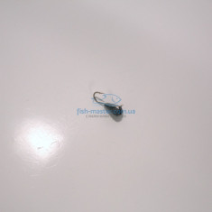 Tungsten jig Winter Star drop edge eyelet 2.8mm / 0.29g hook number 18: black