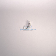 Tungsten jig Winter Star banana with a notch 3.0mm / 0.37g hook No. 16: silver