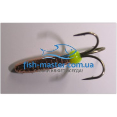 Блешня вольфрамова Winter Star чортик з рискою отвір 2.6мм / 0,40гр гачок №18: мідь