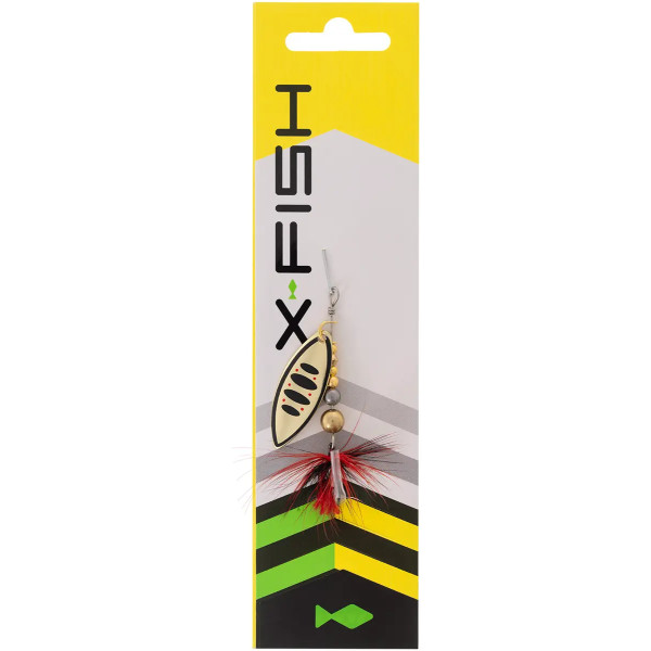 Блесна X-Fish Orbit №2 8g Nikel gold