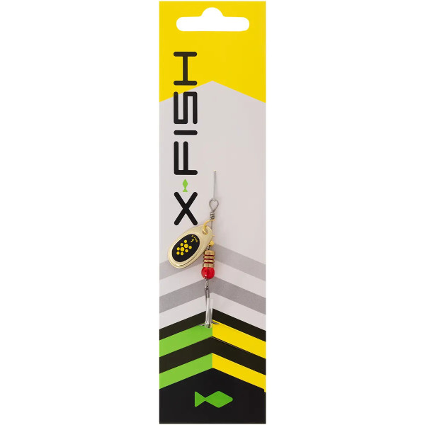 Блесна X-Fish Spike №3 5.5g Gold black lime