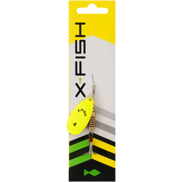 Блесна X-Fish Stark №5 14.0g Nikel UV lime