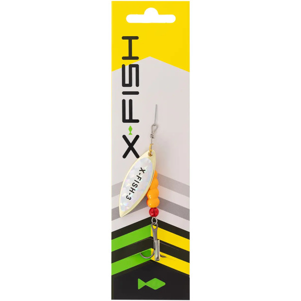 Блесна X-Fish Trophy №1 7g Gold rainbow