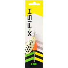 Spinner X-Fish Wolf №1 4g Gold fire red