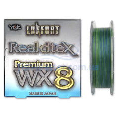 Cord YGK Lonfort Real DTex X8 210m (multicolor) # 0.094mm # 0.3 / 9lb 4kg Cord YGK Lonfort Real DTex X8 210m (multicolor) # 0.094mm # 0.3 / 9lb 4kg