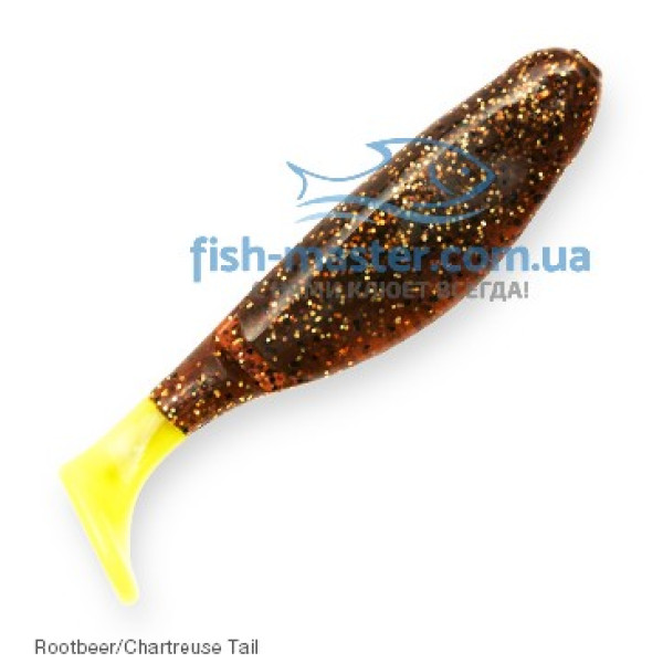 Плавающий силикон Z-Man Scented Pogyz 3" 5pc #Rootbeer/Chart Tail