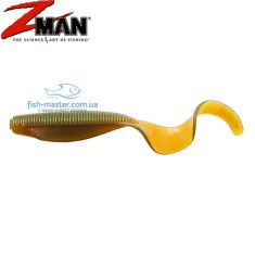 Floating Silicone Z-Man Streakz Curly Tailz 5 "4pc #Motor Oil